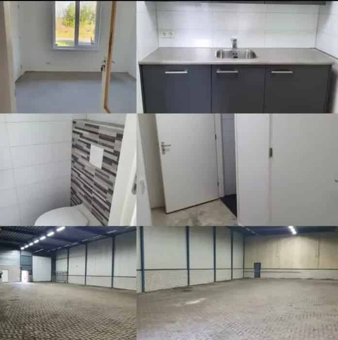 Kantoor met Grote Opslagloods te Huur Emmen