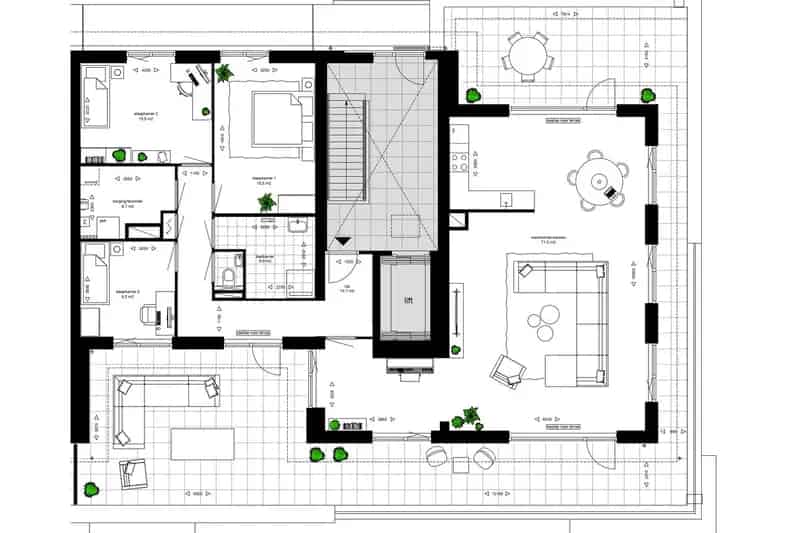 Nieuwbouw Penthouse Maassluis 3 slaapkamers 82m2 dakterras