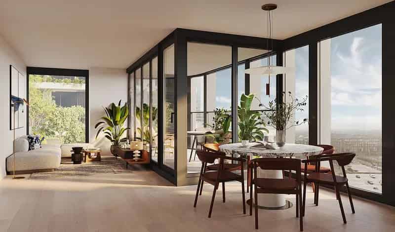 Modern 3-kamerappartement Noola - Ruime woonkamer en balkon