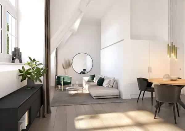 Modern 90m² Appartement Haarlem Kleverparkbuurt 1 Slaapkamer