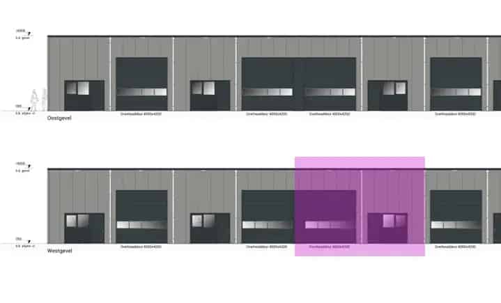 Bedrijfshal te Huur Drogeham 90m²
