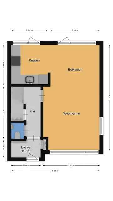 Tussenwoning Hilversum 5 Kamers 98m2
