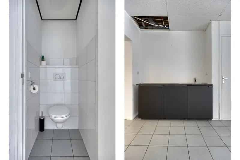 Bedrijfshal Leiderdorp 78m2 met Appartement 75m2