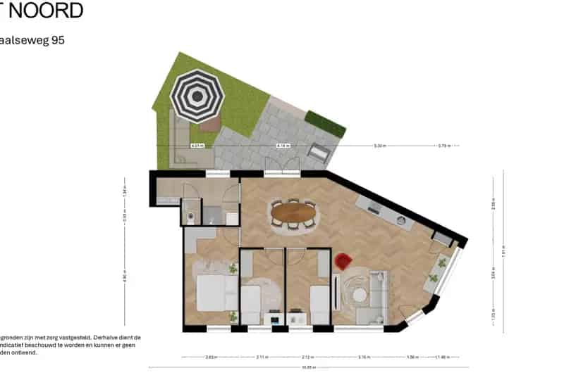 Appartement te koop Rotterdam Soetendaalseweg 85m² 3 slaapkamers tuin