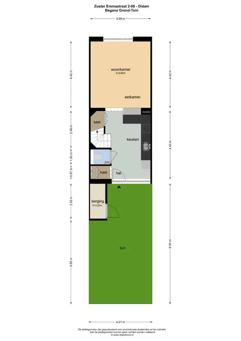 Tussenwoning Didam -  68m² -  Zonnepanelen - Vloerverwarming