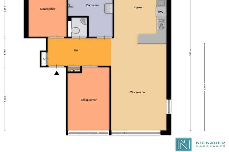 3 Kamer Appartement te koop Weesp 71m2 Modern gerenoveerd