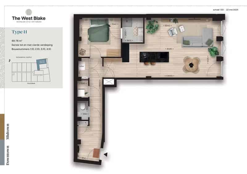 Luxe Appartement Rotterdam Centrum The West Blake