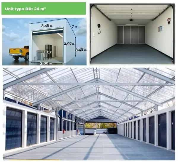 Opslagunit 24m2 te huur De Lier
