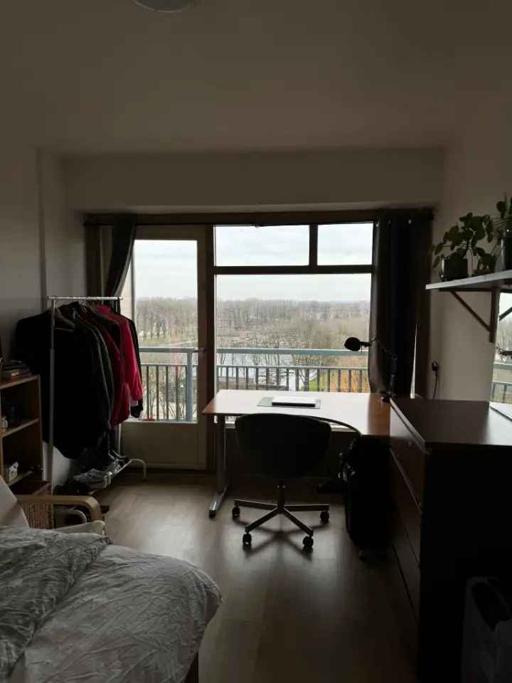 A furnished room with a beautiful view