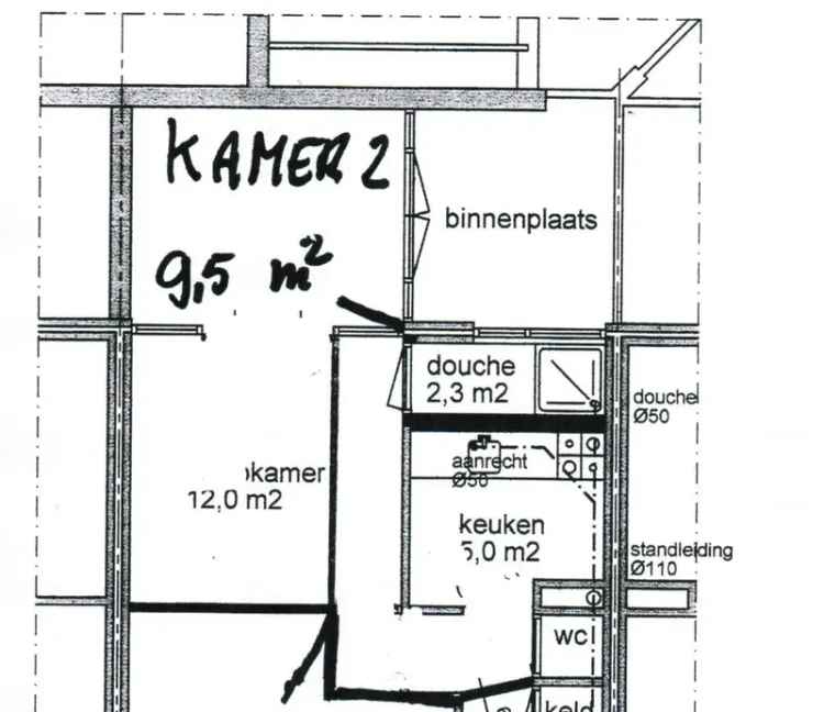 kamer begane grond voor 