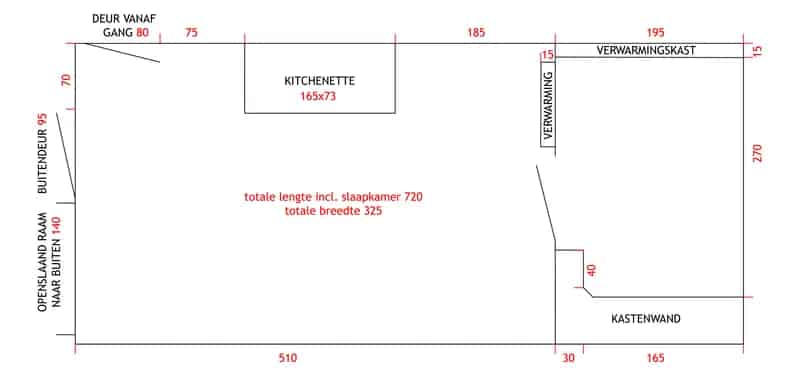 Kamer en Slaapkamer Westervoort 24m2 Gedeelde Badkamer