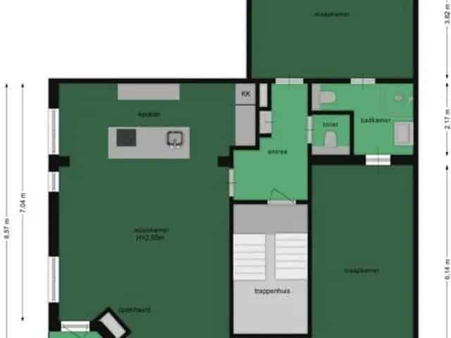 Ruim appartement Muiden 101m2 nabij gracht