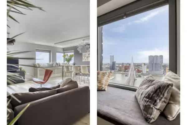 Luxe Penthouse Rotterdam 34e Verdieping Wellness Zwembad Uitzicht