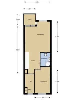 Appartement Almelo: 2-kamer appartement met balkon