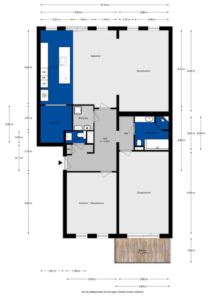 Appartement Schiedam Nieuwe Haven 85 B 3 kamer 147m2 parkeerplaats