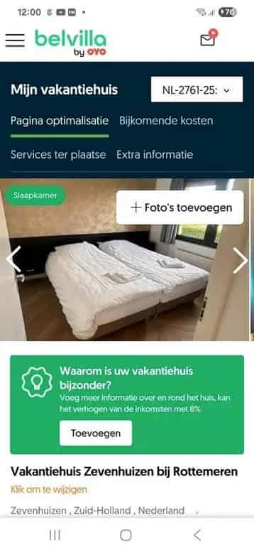 4 Kamer Recreatiebungalow te huur vanaf 1 augustus