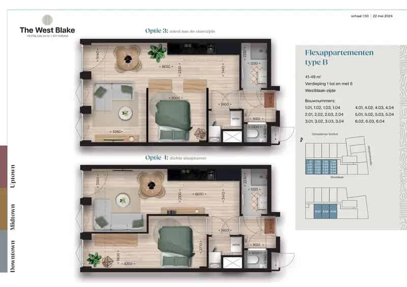 Luxe Appartement The West Blake Rotterdam Centrum