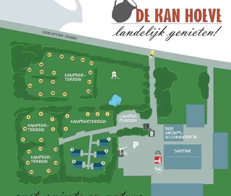 Camping De Kan Hoeve te koop Friesland