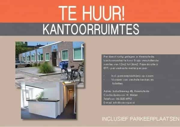 Kantoorruimte te huur Heemstede