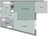 Appartement Purmerend Mont Saint Michel 2 kamers 62m2