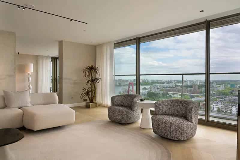 Penthouse Rotterdam 470m2 340m2 terras Maas