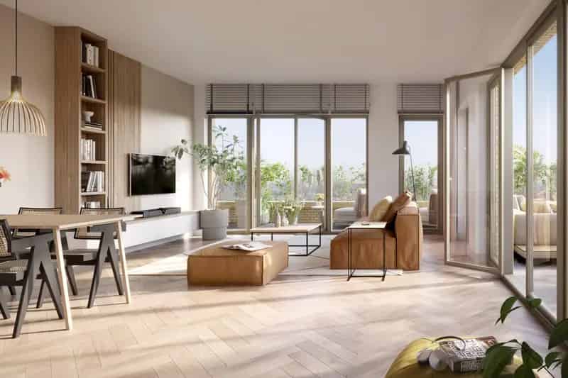 Amsterdam Noord Appartement te Koop: 2 Slaapkamers, Veel Licht, Groen Uitzicht