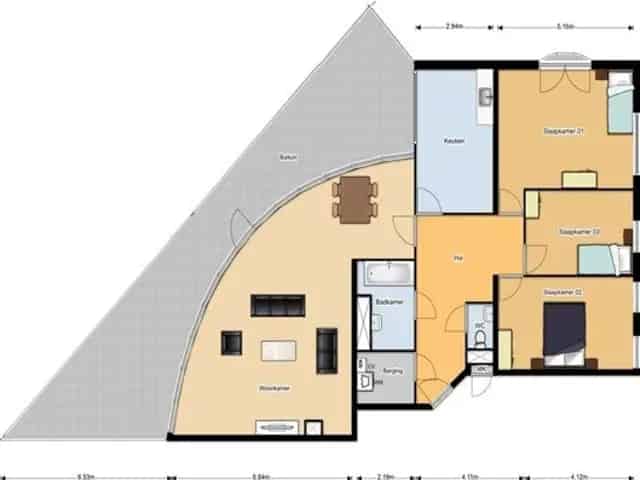 Appartement Dag Hammarskjoldhof Almere 3 slaapkamers