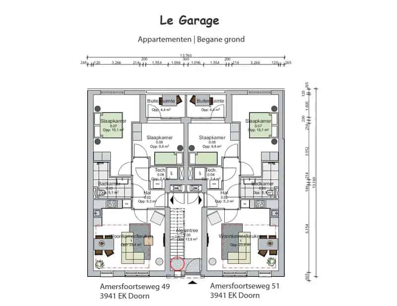 Appartement te koop Doorn 3 kamers begane grond