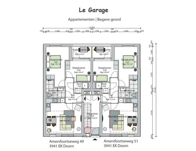 Appartement te koop Doorn 3 kamers begane grond