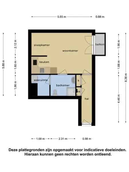 Luxe Short Stay Appartement Almere Centrum 35m²