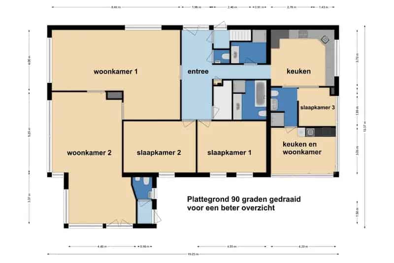 Ruime Bungalow Mahlerlaan Dubbele Bewoning 3 slaapkamers