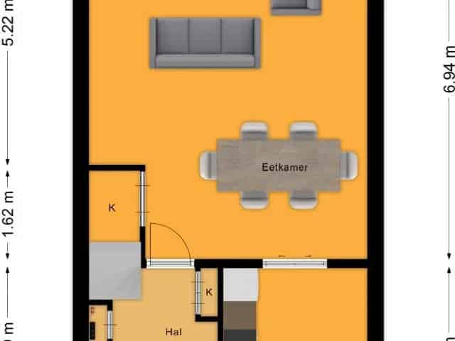Jaren 30 woning Getsewoud Noord 3 slaapkamers gemeubileerd