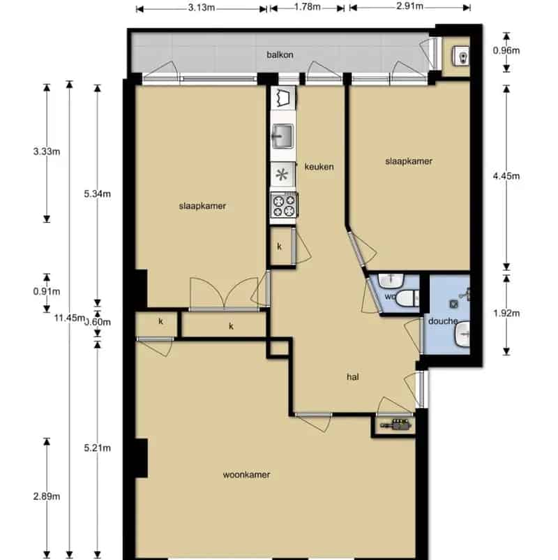 Appartement Arnhem Molenbeke: Ruim hoekappartement nabij centrum