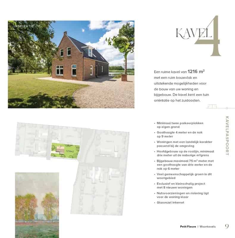 Kavel 4 1216m2 Ruime Bouwvlak Vrijstaande Woning Bijgebouw Zuidoost Tuin