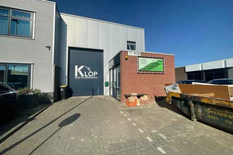 Bedrijfshal te Huur Hardinxveld-Giessendam 157m² A15