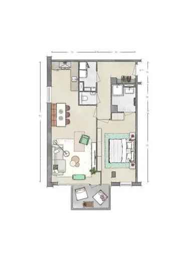 Appartement Alphen aan den Rijn 67m2 begane grond