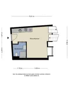 1 kamer appartement van 40 m² in Utrecht