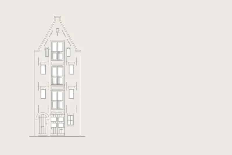Kantoorruimte Amsterdam Brouwersgracht 122m2 Rijksmonument