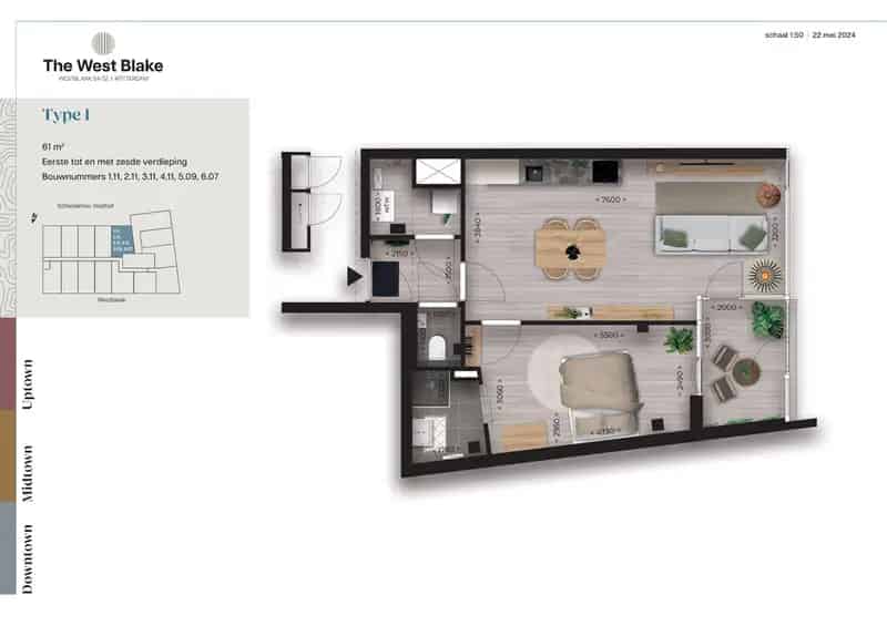 The West Blake Rotterdam Luxe Appartementen