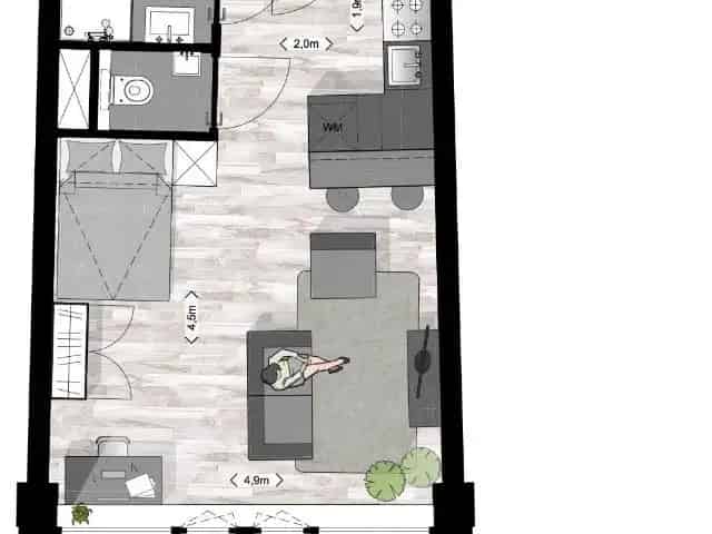 Studio Stadsring Amersfoort te huur
