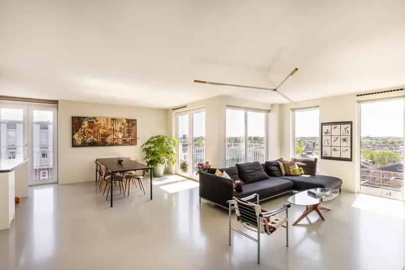 Penthouse Amsterdam Oost 153m2 3 slaapkamers 2 badkamers
