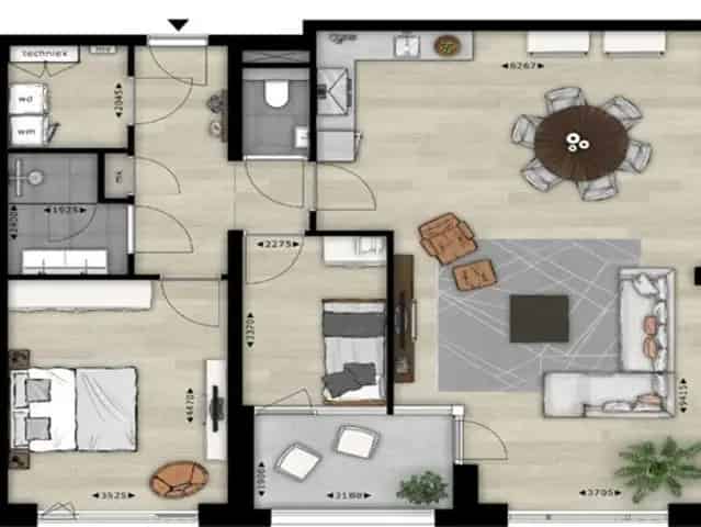 Appartement Walserijstraat Eindhoven 2 slaapkamers luxe badkamer