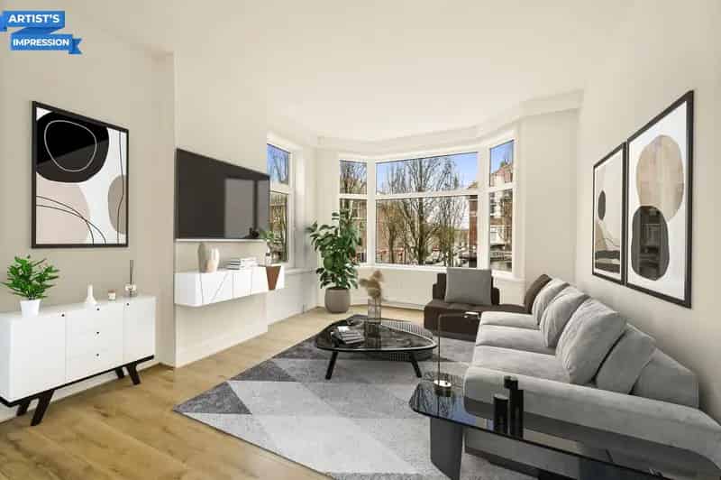 3-kamer appartement Den Haag Dierenselaan 64m2  Jaren 30 Balkon