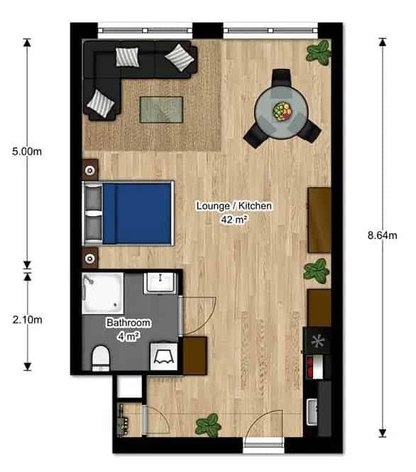 Studio 's-Hertogenbosch 2 Kamers