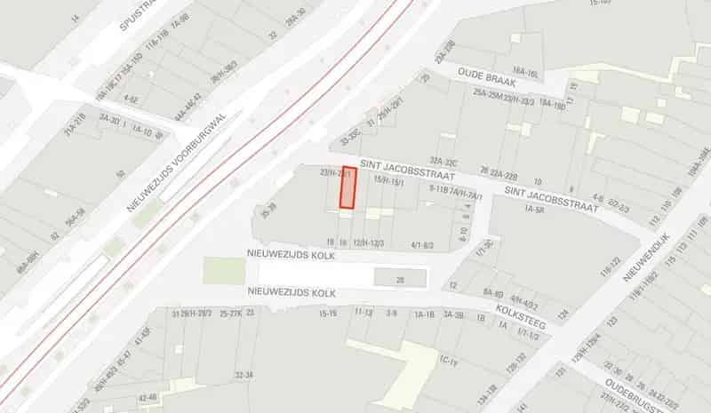 Belegging Amsterdam: Bedrijfsruimte en Woning te Koop Sint Jacobsstraat
