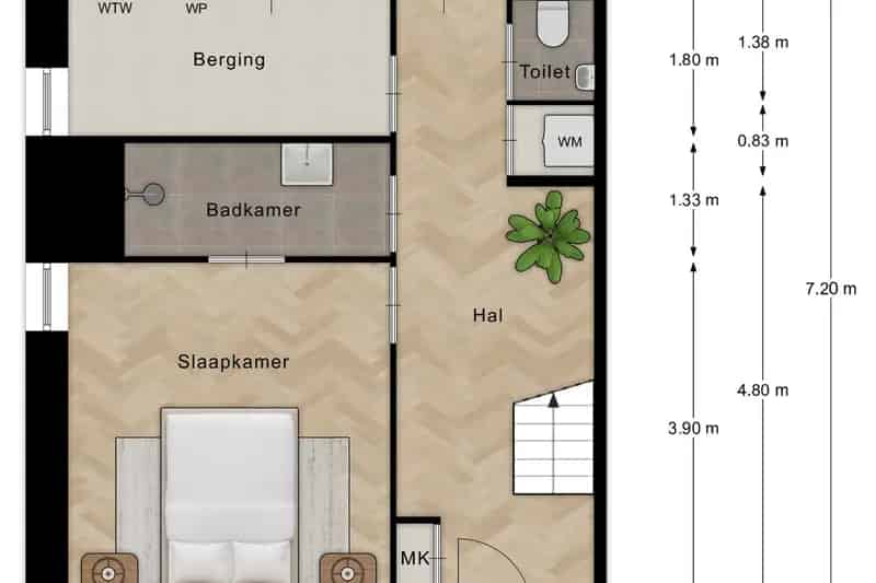 Huis te koop Koog aan de Zaan: Ruime hoekwoning met dakterras en 2 parkeerplaatsen
