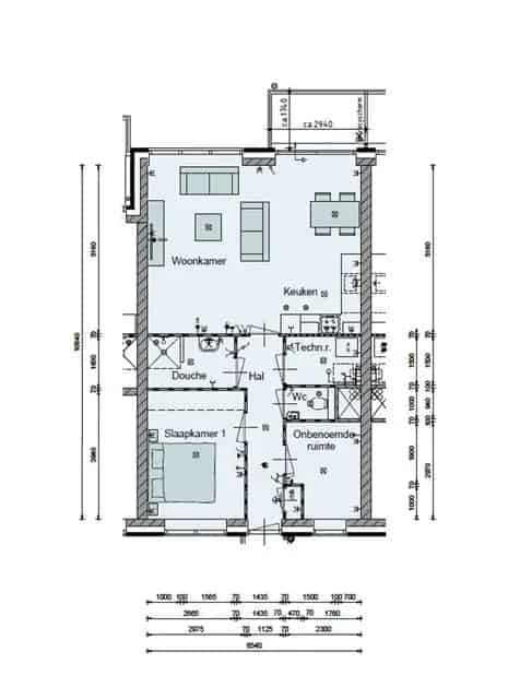 Ruime bovenwoning Sint Nicolaasga 3 kamers 65m2