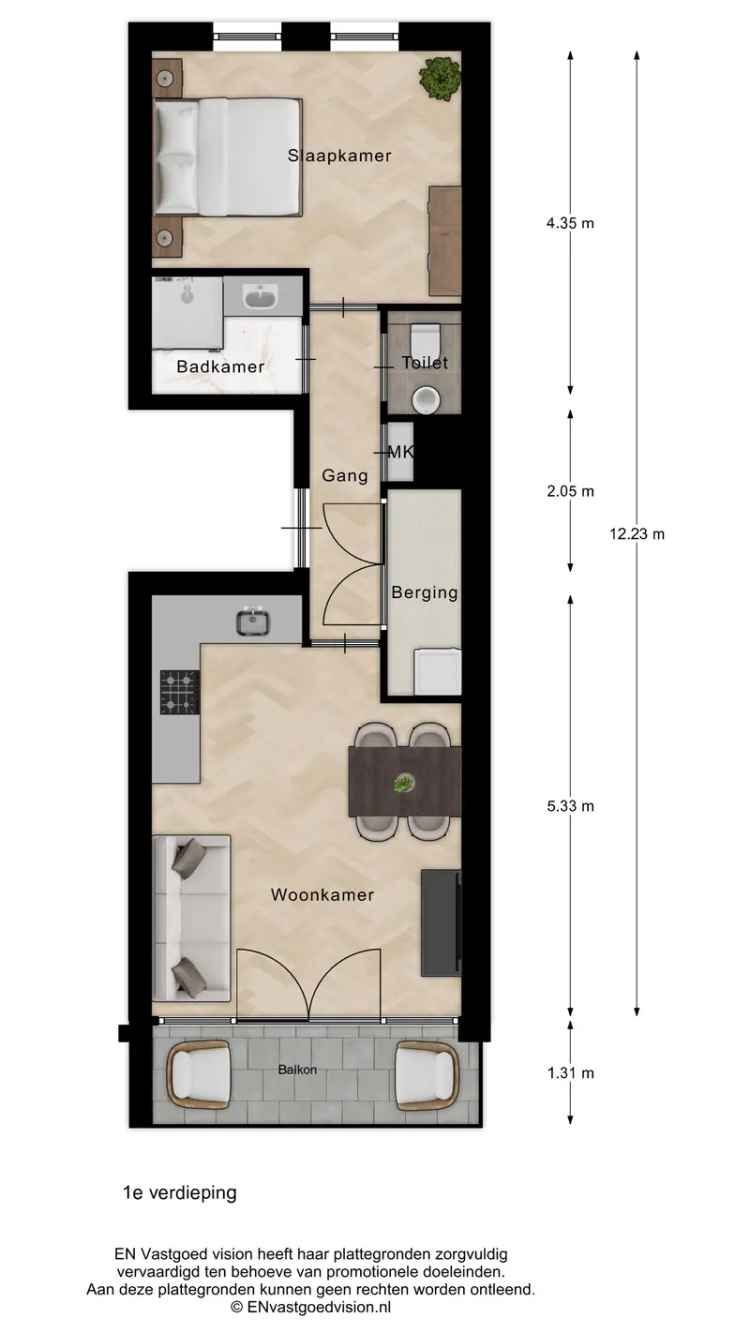 Tweekamerappartement Zaandam - Balkon - Energielabel A+++