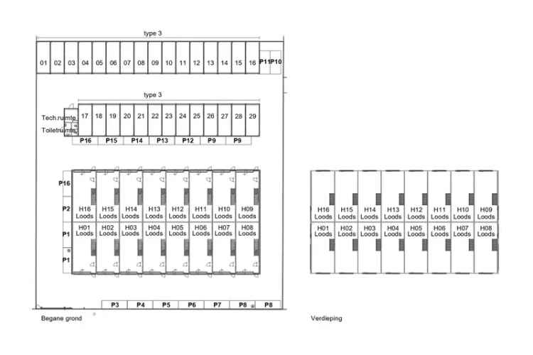 Bedrijfshallen te koop Sittard 16 units 114m2 nieuwbouw