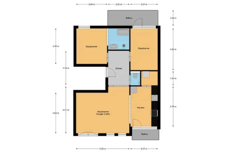 Appartement te koop Amersfoort Vathorst 3 kamers 2 balkons